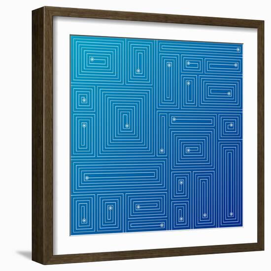 Abstract Blue Background-adistock-Framed Art Print