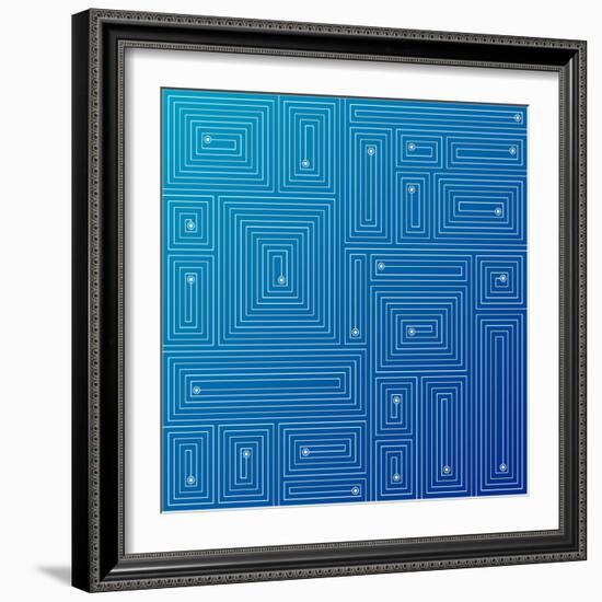 Abstract Blue Background-adistock-Framed Art Print