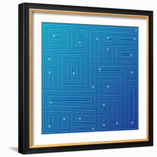 Abstract Blue Background-adistock-Framed Art Print