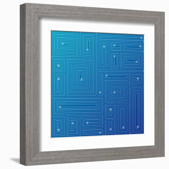 Abstract Blue Background-adistock-Framed Art Print