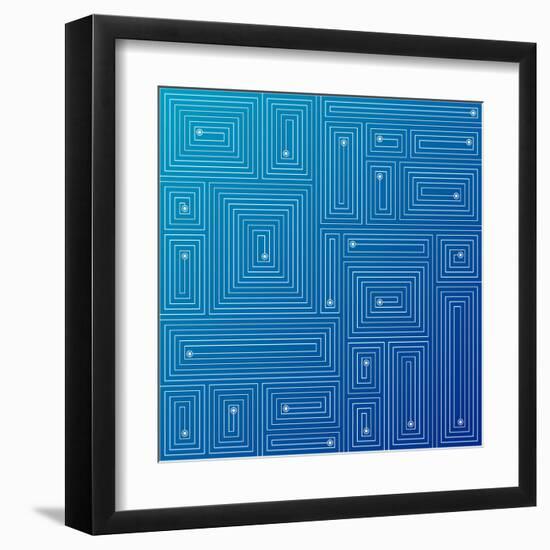 Abstract Blue Background-adistock-Framed Art Print