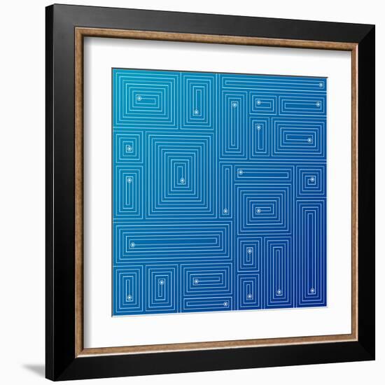 Abstract Blue Background-adistock-Framed Art Print