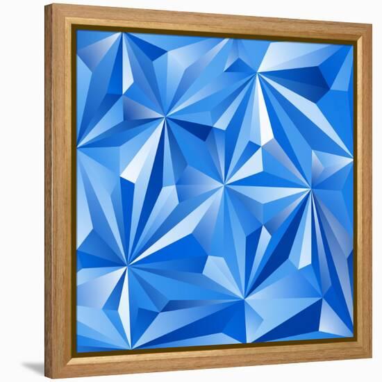 Abstract Blue Background-epic44-Framed Stretched Canvas