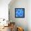 Abstract Blue Background-epic44-Framed Stretched Canvas displayed on a wall