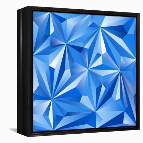 Abstract Blue Background-epic44-Framed Stretched Canvas