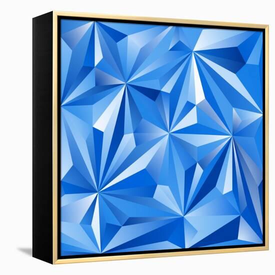 Abstract Blue Background-epic44-Framed Stretched Canvas