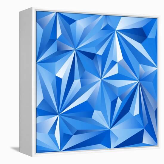 Abstract Blue Background-epic44-Framed Stretched Canvas