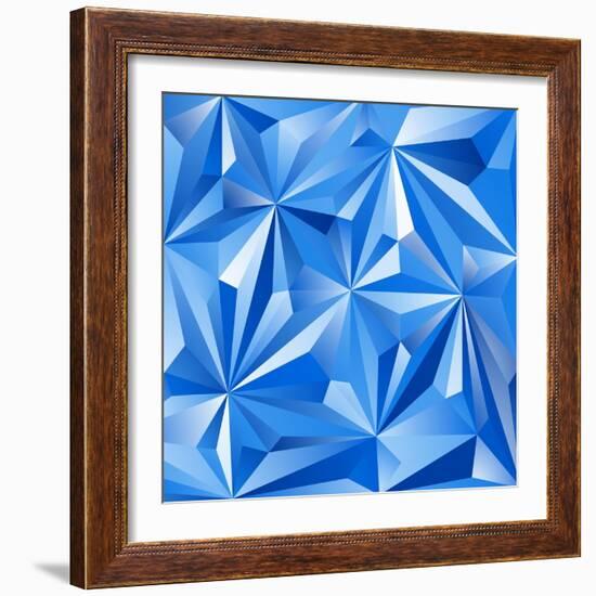 Abstract Blue Background-epic44-Framed Art Print