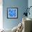 Abstract Blue Background-epic44-Framed Art Print displayed on a wall