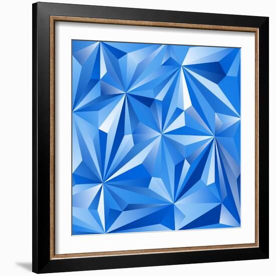 Abstract Blue Background-epic44-Framed Art Print