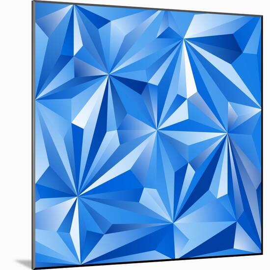 Abstract Blue Background-epic44-Mounted Art Print