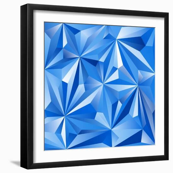 Abstract Blue Background-epic44-Framed Premium Giclee Print