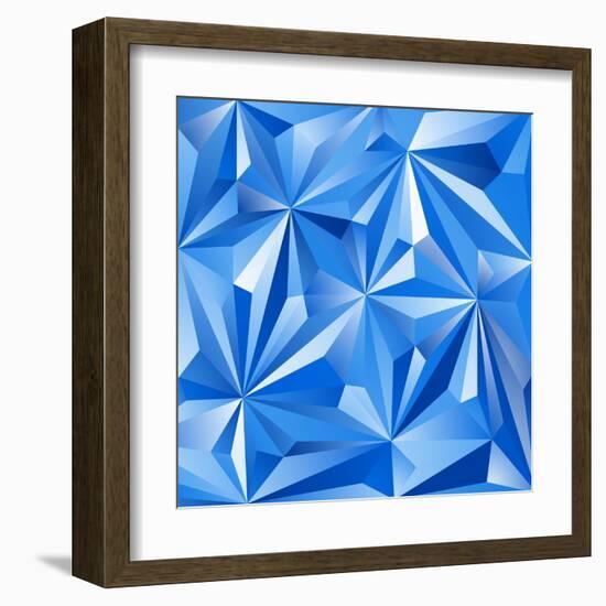 Abstract Blue Background-epic44-Framed Art Print