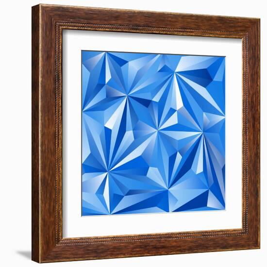 Abstract Blue Background-epic44-Framed Art Print