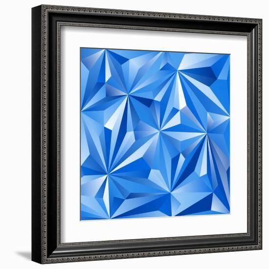 Abstract Blue Background-epic44-Framed Art Print