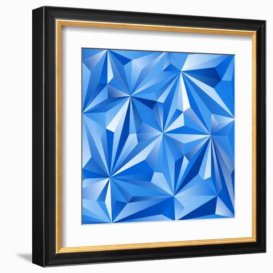 Abstract Blue Background-epic44-Framed Art Print