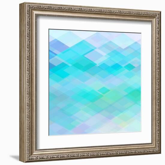 Abstract Blue Background-epic44-Framed Art Print