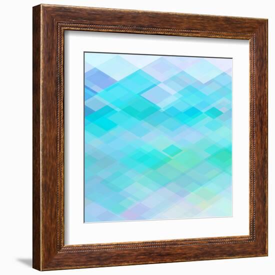 Abstract Blue Background-epic44-Framed Art Print