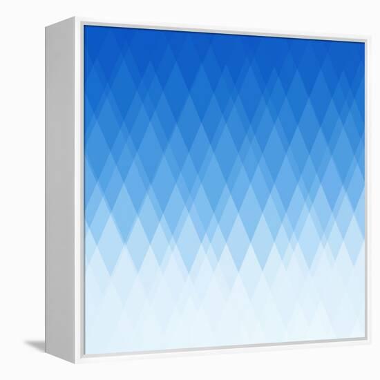 Abstract Blue Background-epic44-Framed Stretched Canvas