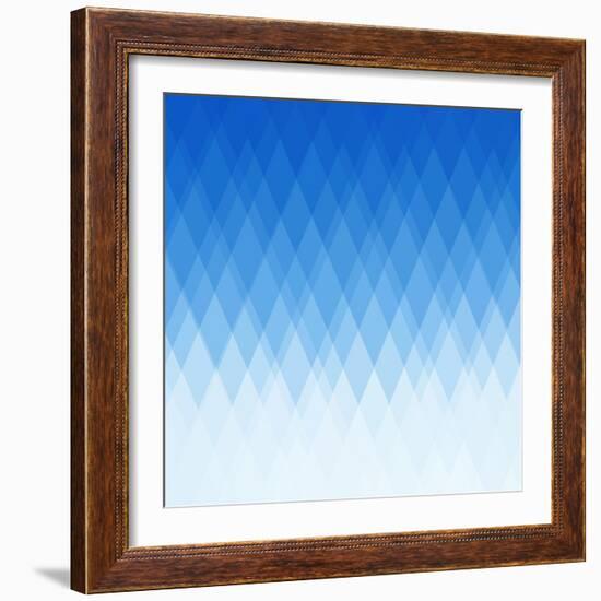 Abstract Blue Background-epic44-Framed Art Print