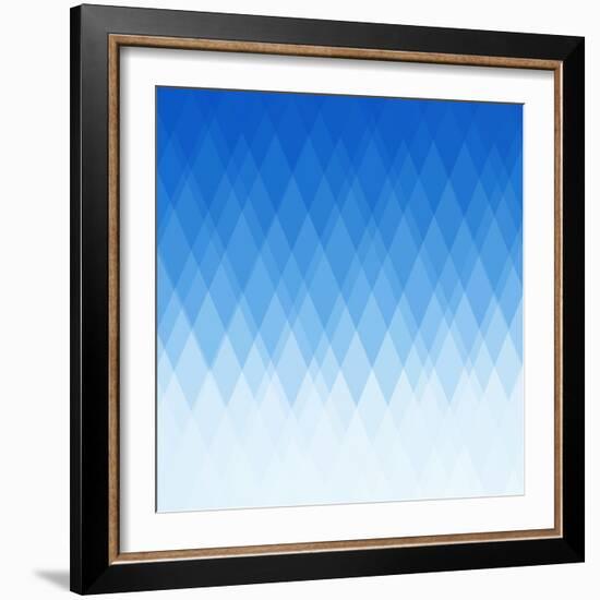 Abstract Blue Background-epic44-Framed Art Print