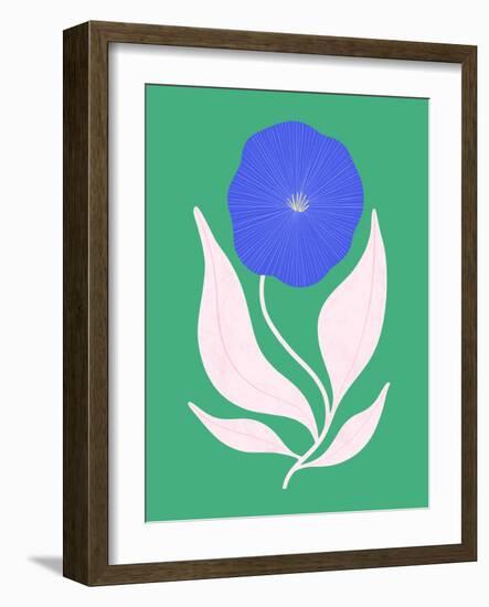 Abstract Blue Flower-Melissa Donne-Framed Photographic Print