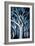 Abstract Blue Forest-Lea Faucher-Framed Art Print