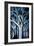 Abstract Blue Forest-Lea Faucher-Framed Art Print