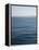 Abstract blue horizon-Savanah Plank-Framed Stretched Canvas