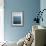 Abstract blue horizon-Savanah Plank-Framed Photo displayed on a wall