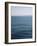 Abstract blue horizon-Savanah Plank-Framed Photo