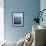 Abstract blue horizon-Savanah Plank-Framed Photo displayed on a wall