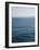 Abstract blue horizon-Savanah Plank-Framed Photo