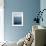 Abstract blue horizon-Savanah Plank-Framed Photo displayed on a wall