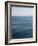 Abstract blue horizon-Savanah Plank-Framed Photo