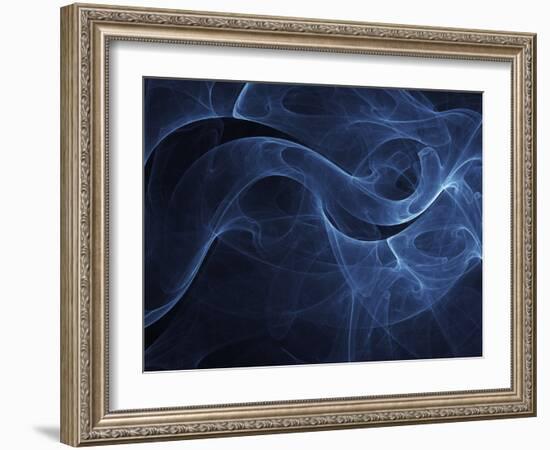 Abstract Blue Illustration-null-Framed Photographic Print