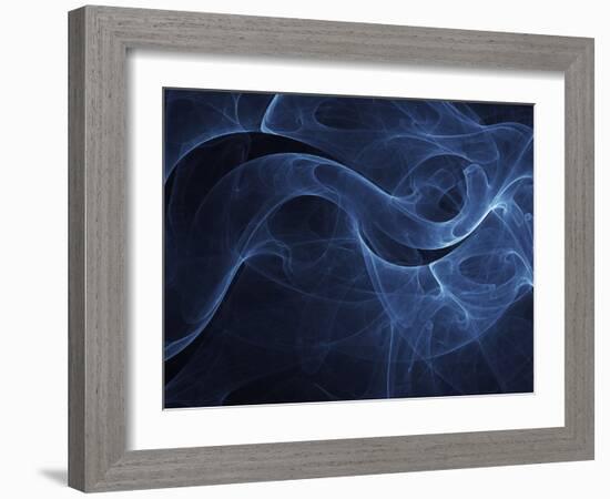 Abstract Blue Illustration-null-Framed Photographic Print