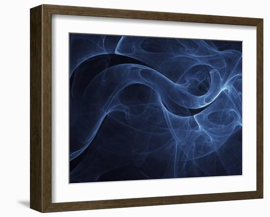 Abstract Blue Illustration-null-Framed Photographic Print