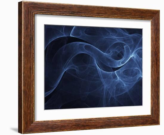 Abstract Blue Illustration-null-Framed Photographic Print