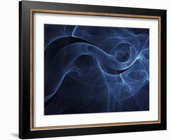 Abstract Blue Illustration-null-Framed Photographic Print