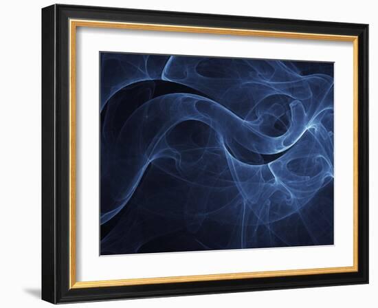 Abstract Blue Illustration-null-Framed Photographic Print