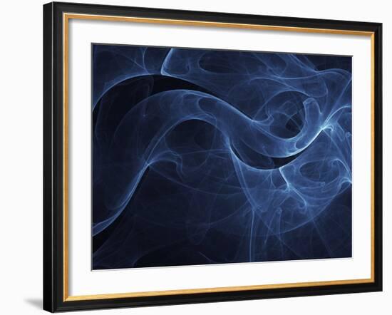 Abstract Blue Illustration-null-Framed Photographic Print