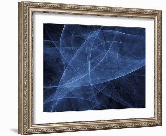 Abstract Blue Illustration-null-Framed Photographic Print