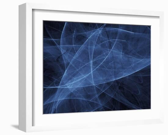 Abstract Blue Illustration-null-Framed Photographic Print