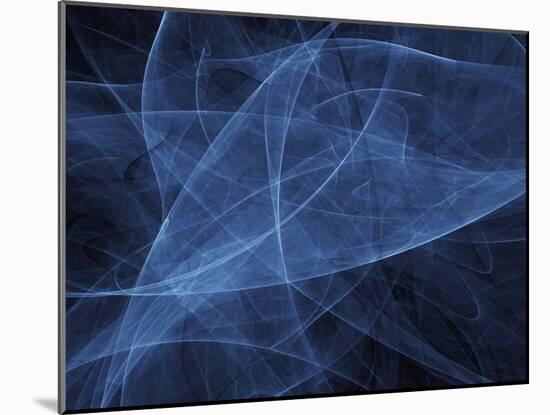 Abstract Blue Illustration-null-Mounted Photographic Print