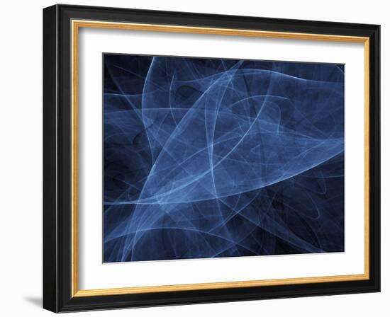 Abstract Blue Illustration-null-Framed Photographic Print