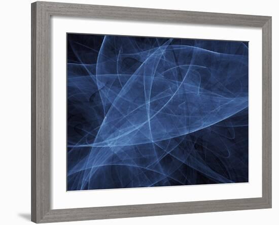 Abstract Blue Illustration-null-Framed Photographic Print