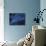 Abstract Blue Illustration-null-Mounted Photographic Print displayed on a wall