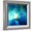 Abstract Blue Shining Tunnel Background-art_of_sun-Framed Art Print
