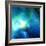 Abstract Blue Shining Tunnel Background-art_of_sun-Framed Art Print